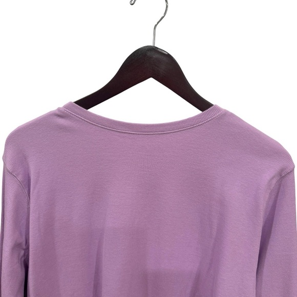 EDDIE BAUER Women's Lavender V-Neck 3/4 Sleeve Pullover Sweatshirt Size XXL - Picture 6 of 10